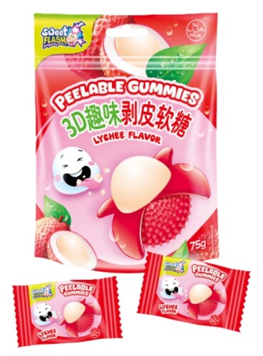 Peelable Gummies Lychee Flavor 75 g