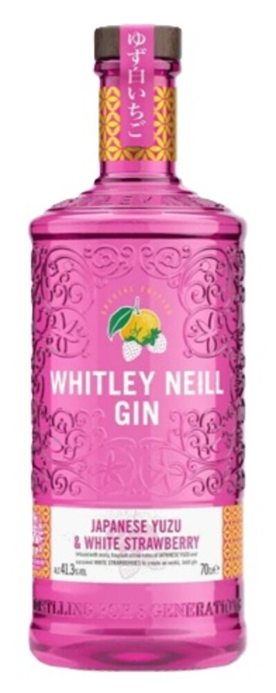 Whitley Neill Gin Japanese Yuzu & White Strawberry 41,3% 1 l (holá láhev)
