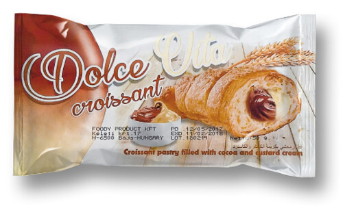 Croissant Dolce Vita Custard Cream a Cocoa 50 g
