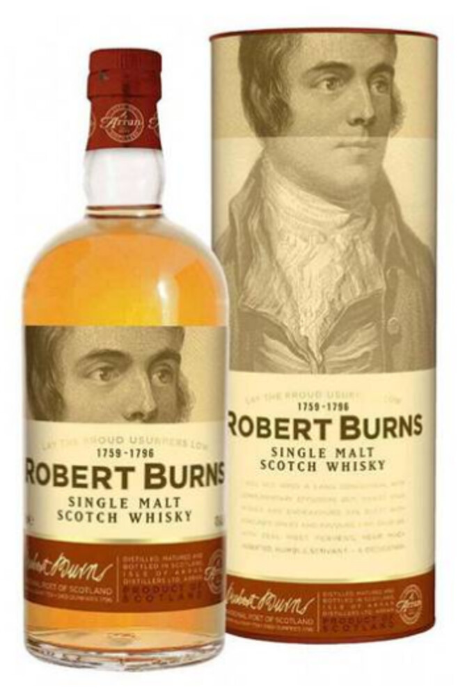 Arran Robert Burns Whisky 43% 0,7 l (tuba)