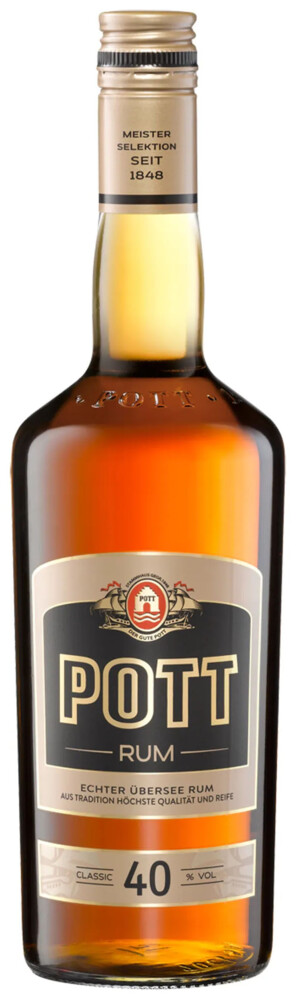 Pott Rum 40% 1 l (holá láhev)