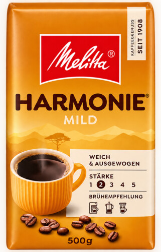 Melitta Harmonie Mild gemahlener Kaffee 500 g