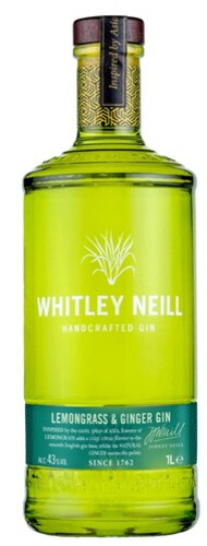 Whitley  Neill Lemongrass Ginger Gin 43% 1 l (holá láhev)