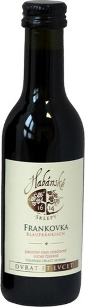 Habánské sklepy Frankovka 12,5% 0,187 l (holá láhev)