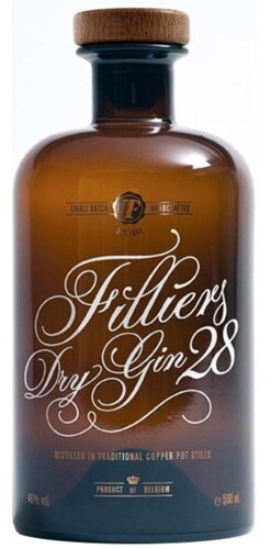 Filliers Dry Gin Classic 28 46% 0,5 l  (holá láhev)