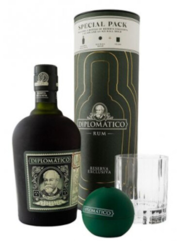 Diplomatico Reserva Exclusiva 12y 40% 0,7 l (tuba 1 sklenice a formička na led)