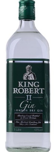 König Robert II. Gin Dry 43% 1 l (bloße Flasche)