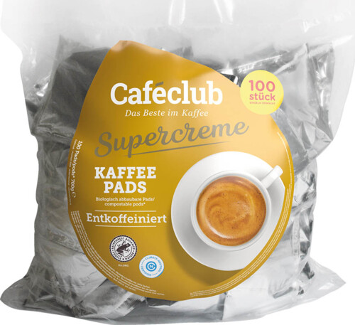 Caféclub Entkoffeiniert pads 100 ks