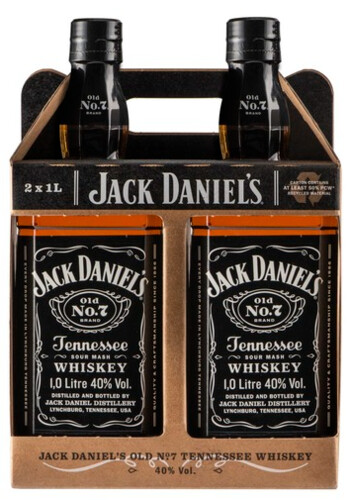 Jack Daniel’s 40%  set  2 x 1 l (karton)