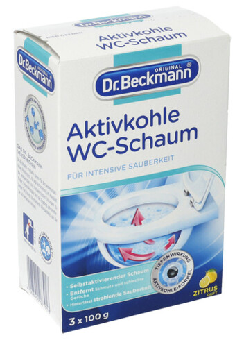 Dr.Beckmann Aktivkohle WC-Schaum 3x100 g