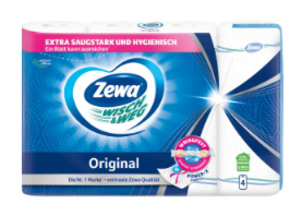 Zewa Wisch&Weg Original papírové útěrky 4 role