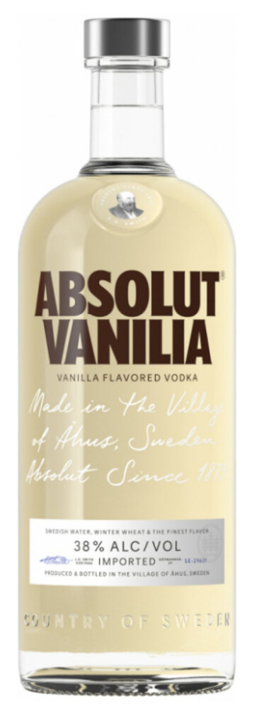 Absolut  Vanilia  38% 1 l (holá láhev)