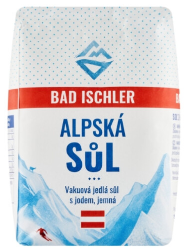 Bad Ischler Vakuová Jedlá Sůl s Jodem 1 kg
