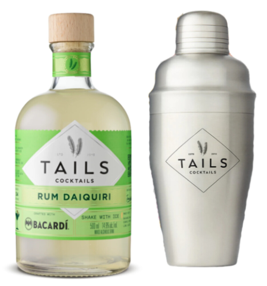Tails Rum Daiquiri Cocktails + Shake 14,9% 0,5 l (karton)