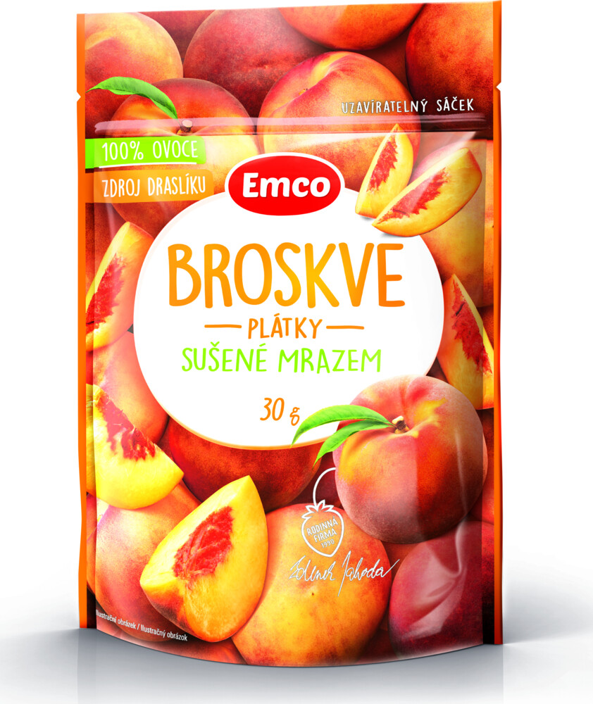Emco Mrazem Sušené Broskve 30 g