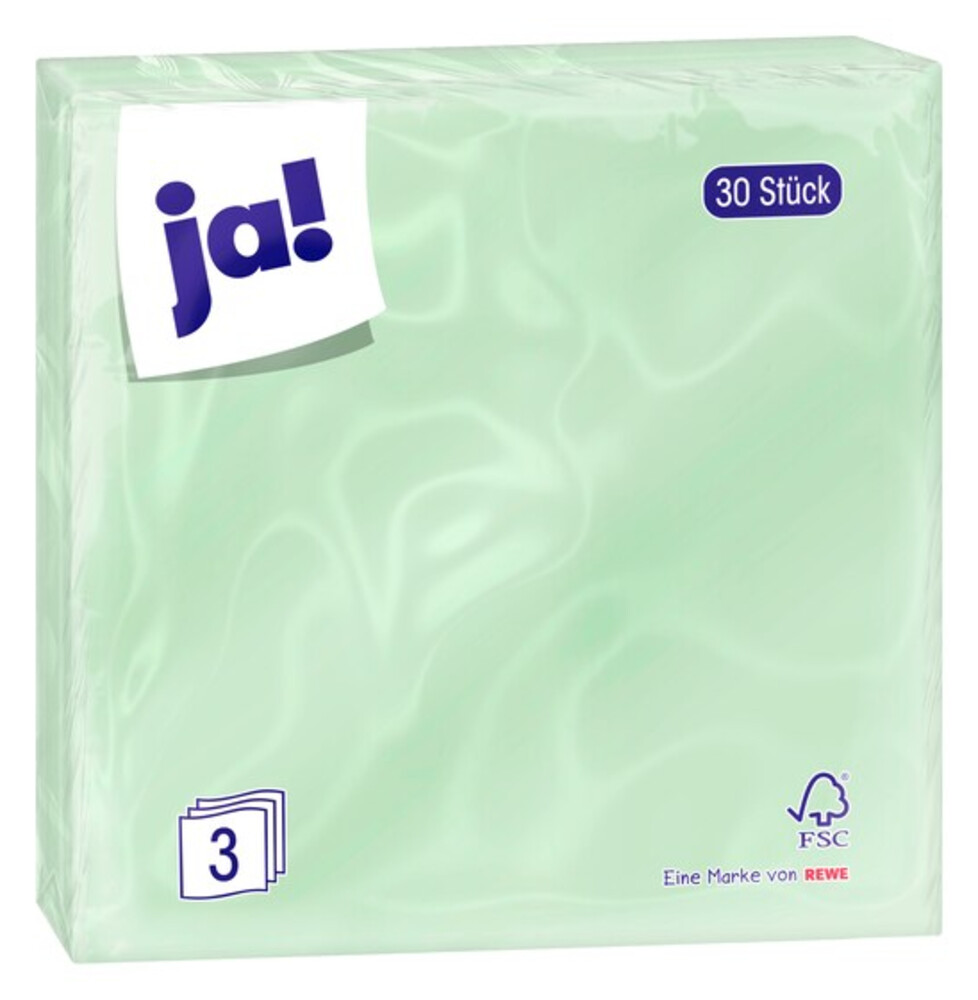 Ja! Ubrousky mix barev 30ks 33x33cm