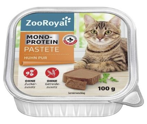 ZooRoyal Mono Protein Pastete Huhn Pur 100 g