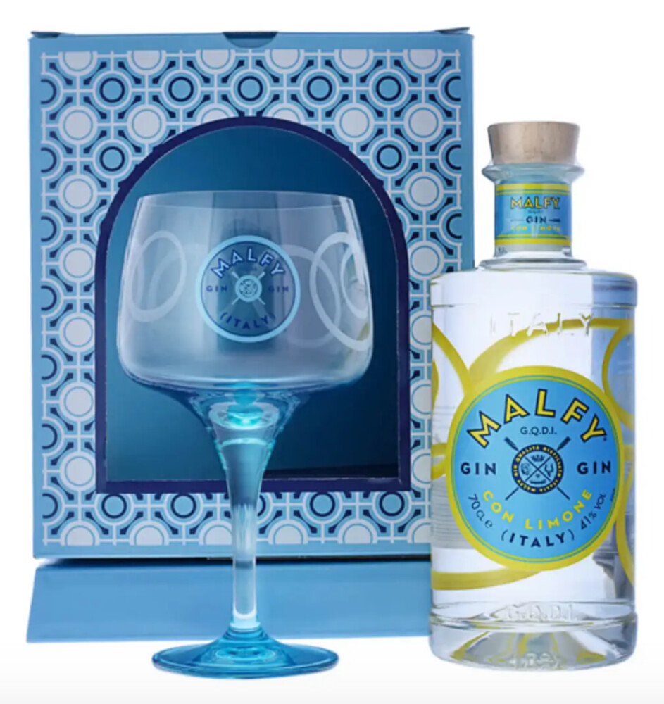 Gin Malfy Con Limone 41% 0,7 l + sklenička (karton)