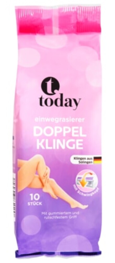 Today Einwegrasierer Damen Doppel Klinge 10 stück