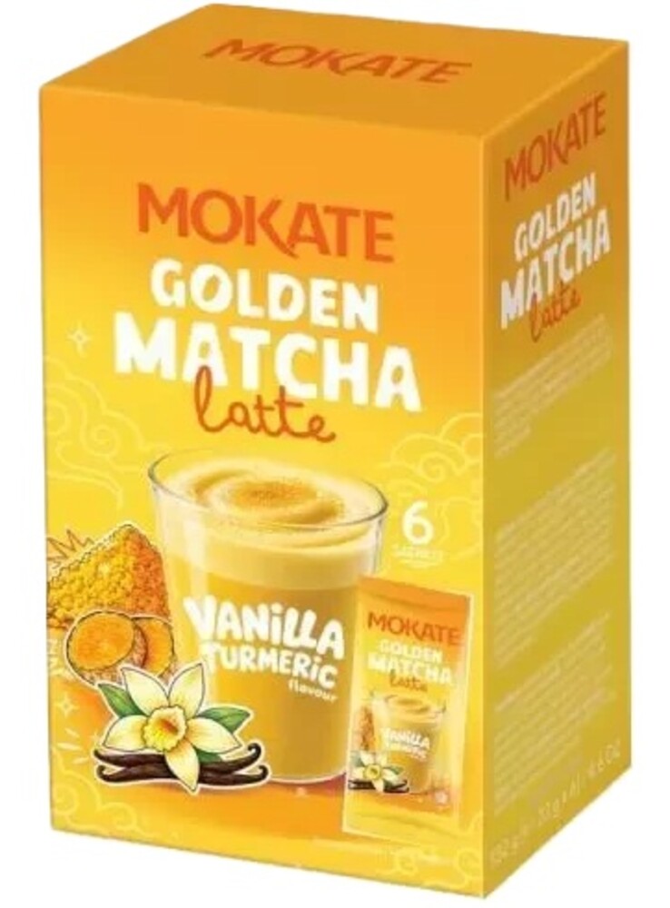 Mokate Golden Matcha latte vanilka a kurkuma 22 g x 6