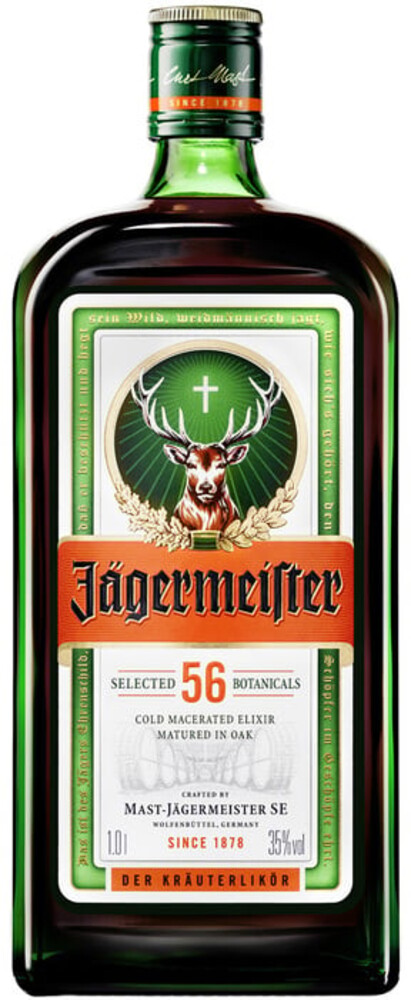 Jägermeister 35% 1 l (holá láhev)