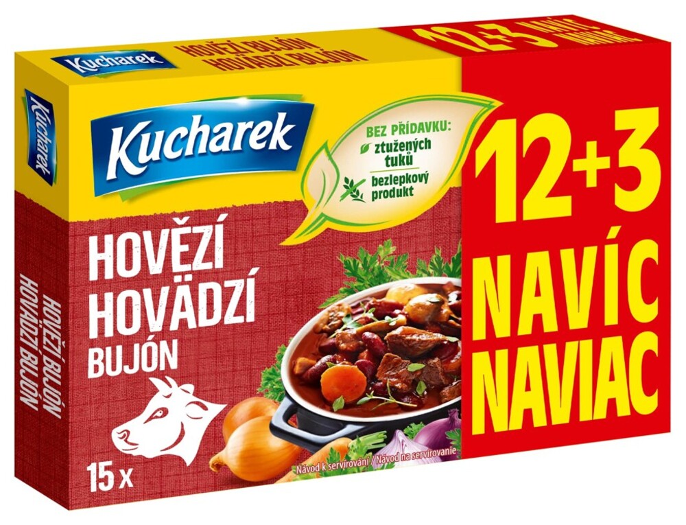 Kucharek Rinderbrühe 12+3 Würfel 150 g