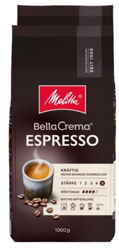 Melitta Bella Crema Espresso zrnková káva 1 kg