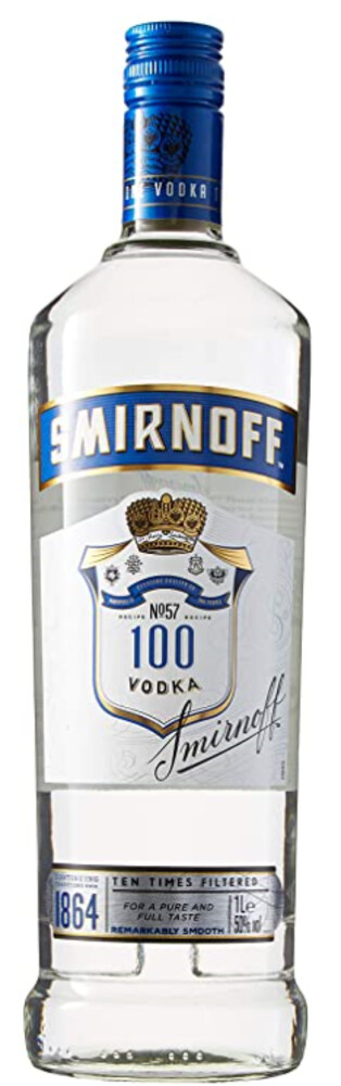 Smirnoff Blue 50% 1 l (holá láhev)