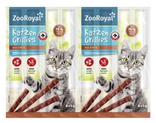 ZooRoyal Katzen Grillies Ente 8 x 5 g