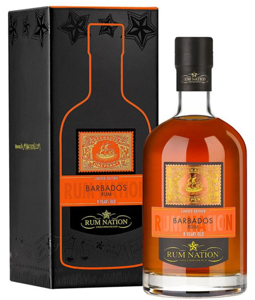 Rum Nation 8Y Barbados 40% 0,7 l (karton)