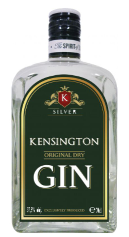 Kensington Original Silver Gin 37,5% 0,7 l (holá láhev)