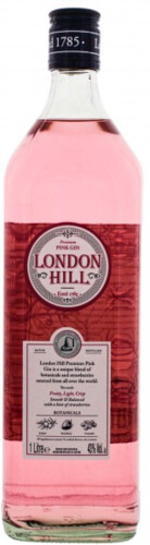 London Hill Pink Gin 43% 1 l (holá láhev)