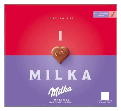 Milka I Love Pralines Hazelnut 110 g
