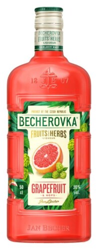 Becherovka Grapefruit 20% 0,5 l (holá láhev)
