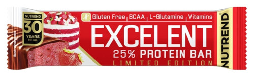 Nutrend Excelent Protein Bar jahodový dort 85 g