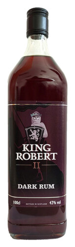 King Robert II. Dark Rum 43% 1 l (holá láhev)