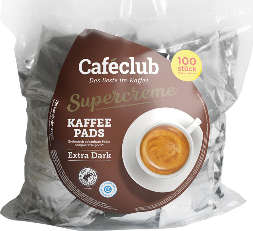 Caféclub Extra Dark pads 100 ks