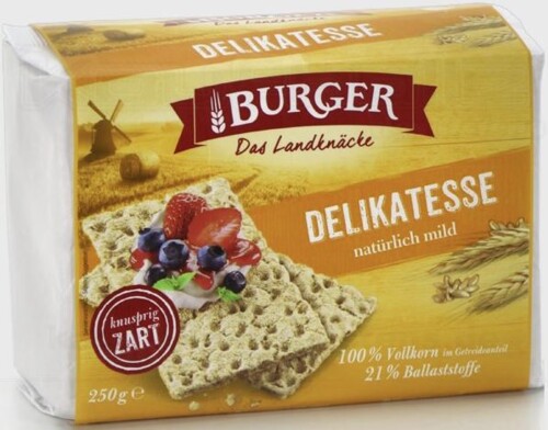 Burger Knäckebrot Delikatess Mild 250 g