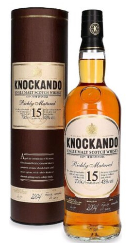 Knockando 15Y 43%  0,7 l (tuba)