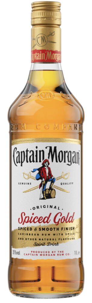 Captain Morgan Spiced 35% 1 l (holá láhev)