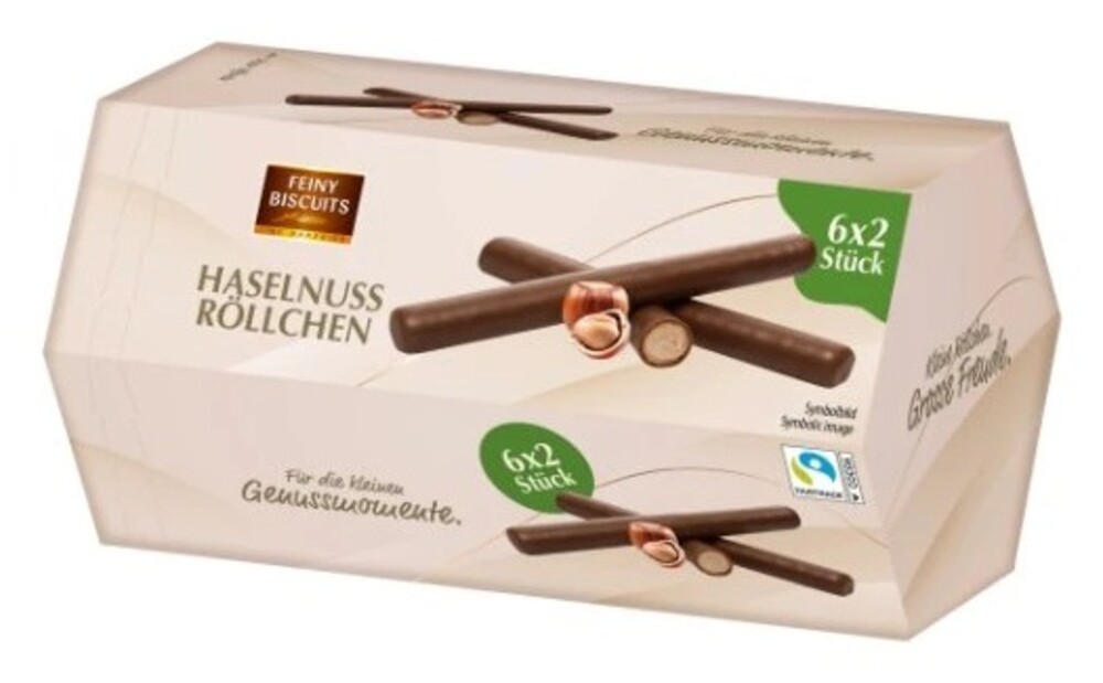 Feiny Biscuits Haselnuss Röllchen 150 g