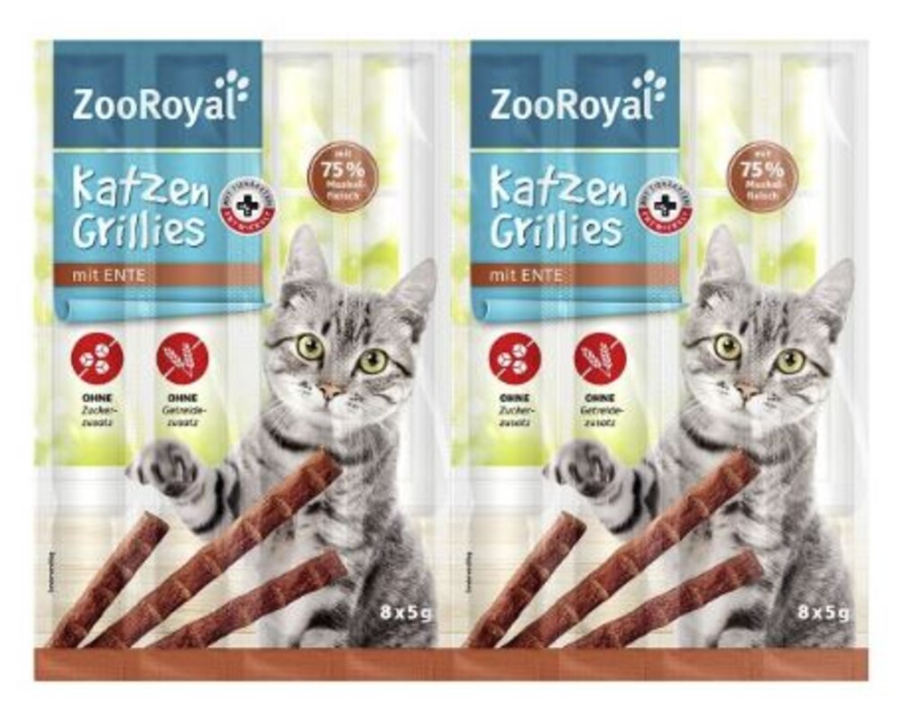 ZooRoyal Katzen Grillies Ente 8 x 5 g
