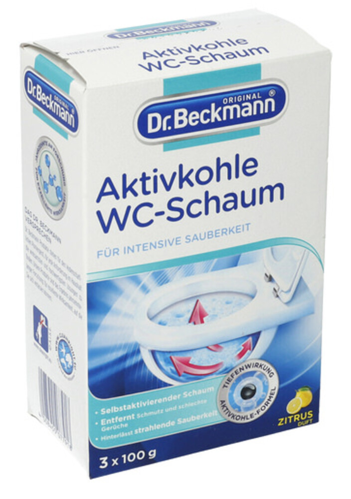 Dr.Beckmann Aktivkohle WC-Schaum 3x100 g