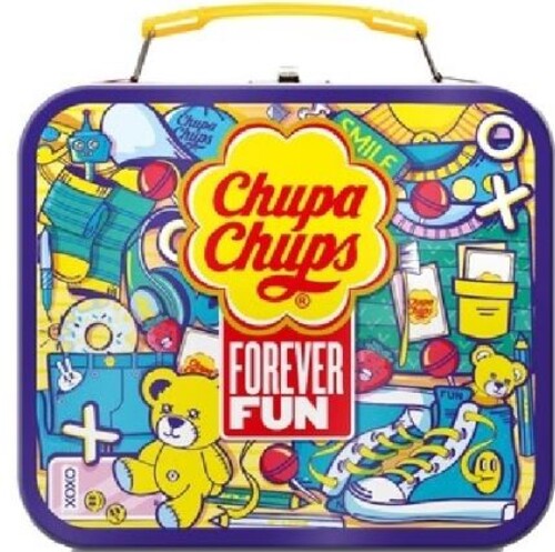 Chupa Chups 8 Lollipops, 2 Pocket Games 96 g kufřík 