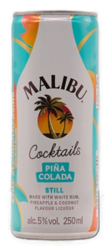 Malibu Cocktails Piňa Colada 5% 0,25 l plech