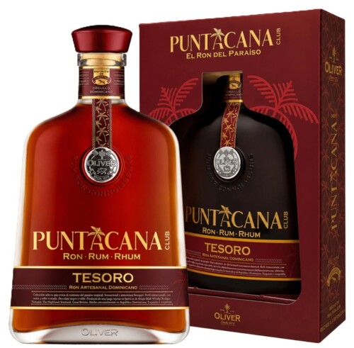 Puntacana Tesoro 15 y 38% 0,7 l (karton)