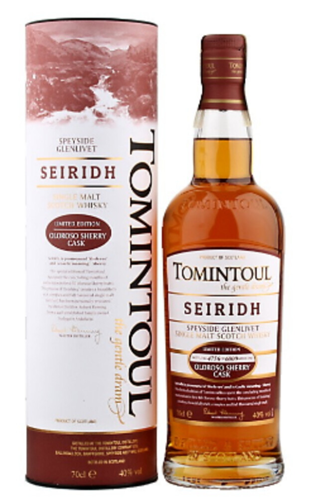 Tomintoul Seiridh 40% 0,7 l (tuba)