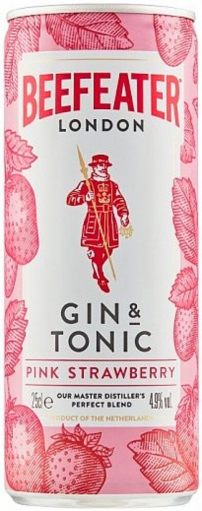 Beefeater Pink & Tonic 4,9% 0,25 l plech