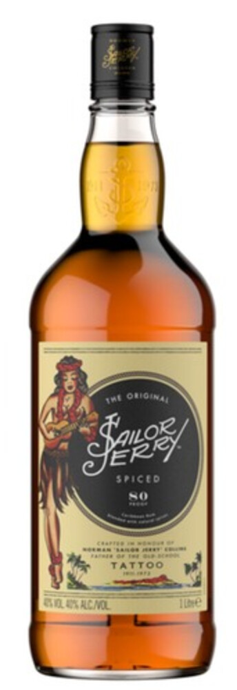 Rum Sailor Jerry Spiced 40% 1 l (holá láhev)