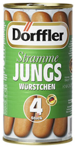 Dörffler Stramme Jungs Würstchen 4 Stück 550 g